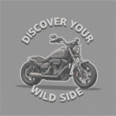Twee wielen motor sticker kunst (Voorkant)
