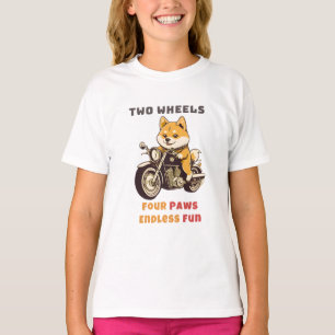 Twee wielen vier poten eindeloos plezier buiten t-shirt