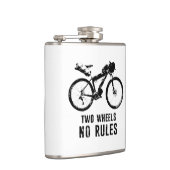 Twee wieltjes geen regels voor fietsen heupfles (Rechts)