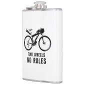 Twee wieltjes geen regels voor fietsen heupfles (Links)