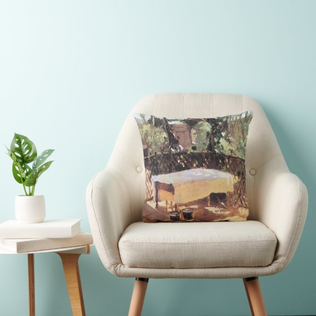 Twee wijn glazen door John Singer Sargent Kussen (Stoel)