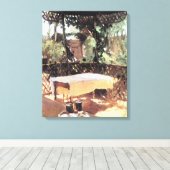 Twee wijnglazen van John Singer Sargent Canvas Afdruk (Insitu (Houten vloer))