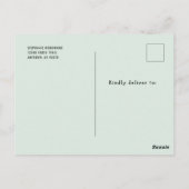 Twee Wild 2de Verjaardagsfeestje Bleekgroen Goud S Briefkaart (Achterkant)
