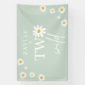 Twee Wild 2e verjaardag Boho Daisy Welkom Spandoek (Verticaal)