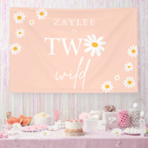 Twee Wild 2e verjaardag Boho Daisy Welkom