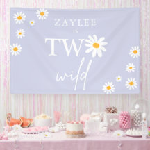 Twee Wild 2e verjaardag Boho Daisy Welkom