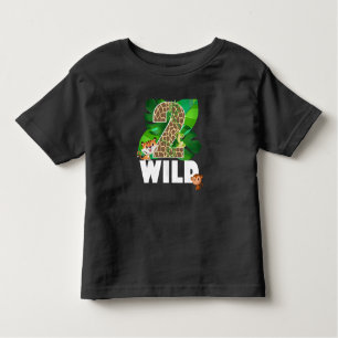Twee Wild 2e verjaardag Gift Toddler T-shirt
