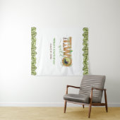 Twee Wild 2e Verjaardag Oerwoud laat foto achtergr Wandkleed (In Situ (horizontaal))