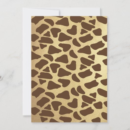 Twee Wild 2e Verjaardag Safari Dieren Uitnodiginge Kaart (Achterkant)