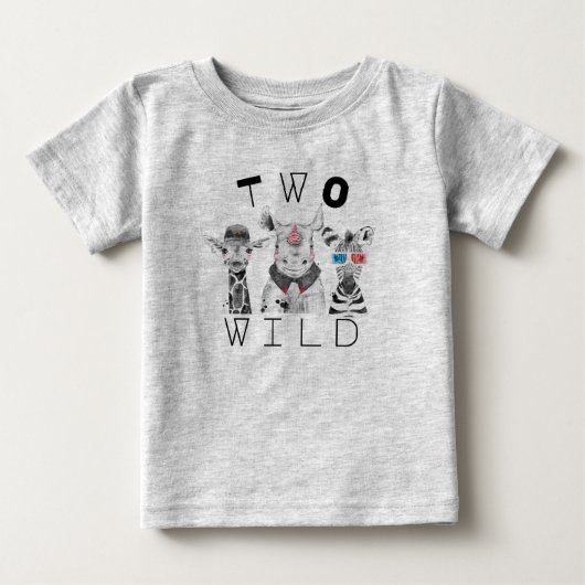 Twee Wild | 2e verjaardag T Shirt (Voorkant)