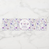 Twee Wild 2e Verjaardag Waterfles Labels Etiket (Enkel label)