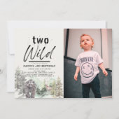 Twee Wild Beer Forest Mountain 2e verjaardag foto Kaart (Voorkant)