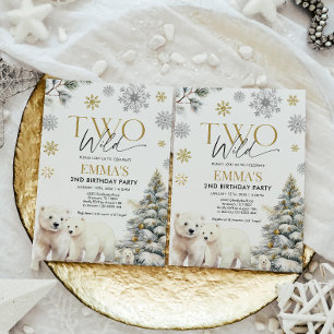 Twee Wild Beer verjaardagsuitnodiging, 2e verjaard Kaart