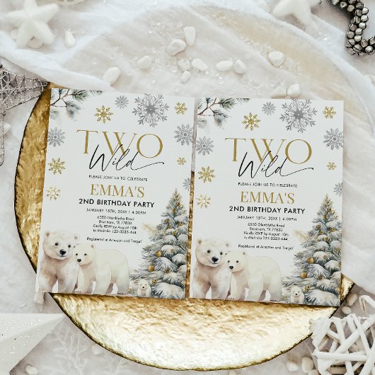 Twee Wild Beer verjaardagsuitnodiging, 2e verjaard Kaart