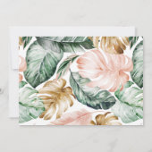 Twee Wild Birthday Gold Safari Oerwouden Partij Kaart (Achterkant)