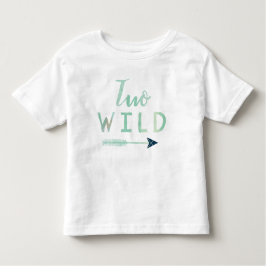 Twee Wild Blue Tribal Hipster Arrow Verjaardag Shi Kinder Shirts