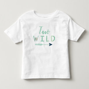 Twee Wild Blue Tribal Hipster Arrow Verjaardag Shi Kinder Shirts