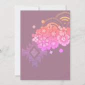 Twee Wild Boho Floral Groovy 2e verjaardag Kaart (Achterkant)