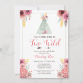 Twee Wild Boho Girls Tweede verjaardag Kaart (Voorkant)