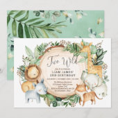 TWEE WILD / Botanische Greenery Oerwoud 2e verjaar Kaart (Voorkant / Achterkant)