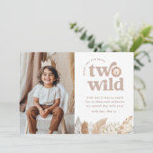 Twee wild landschap foto dank je kaart (Staand voorkant)