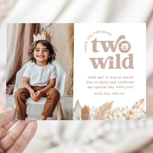 Twee wild landschap foto dank je kaart