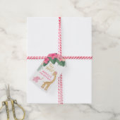 Twee Wild - Meisjes safari thema tweede verjaardag Cadeaulabel (Met Touw)