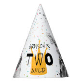 Twee Wild | Modern Eenvoudig Feestdier Feesthoedjes (Voorkant)