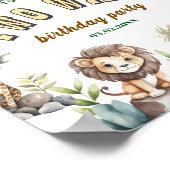 Twee Wild oerwoud eerste verjaardagsfeest Welkomst Poster (Hoek)