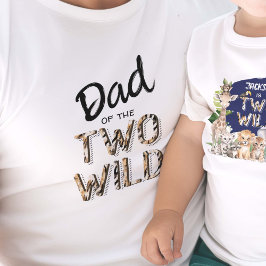 Twee Wild, Oerwoud Safari 2e verjaardags papa's T-shirt