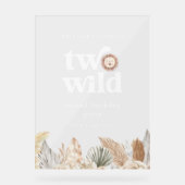Twee Wild Photo Welkom Teken Acryl Bord (Voorkant)