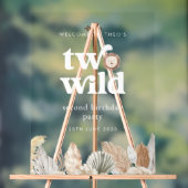 Twee Wild Photo Welkom Teken Acryl Bord (Neutraal)