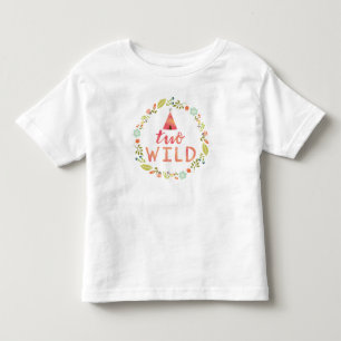Twee Wild Pink Tribal Hipster Floral Birthday Shir Kinder Shirts