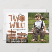 Twee Wild Rustic Woodland Foto Kaart (Voorkant)