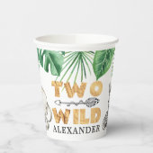 Twee Wild Safari 2de verjaardag van de papierbeker Papieren Bekers (Links)
