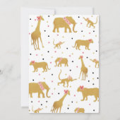 Twee Wild Safari 2e verjaardag Uitnodiging (Achterkant)