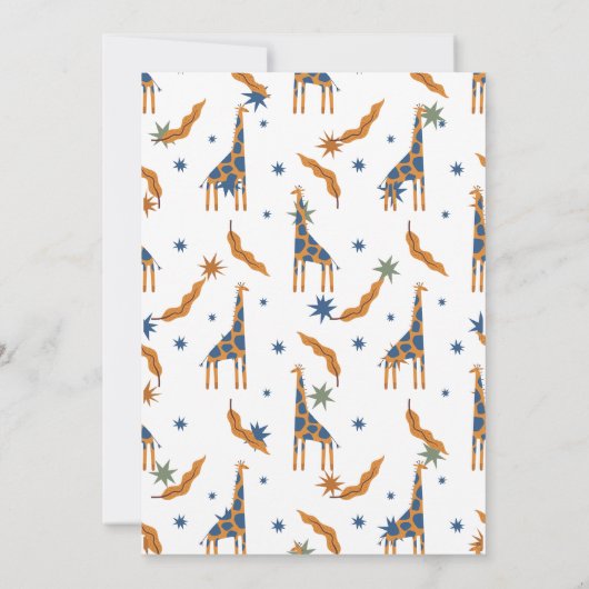 TWEE Wild Safari 2e verjaardag uitnodiging (Achterkant)