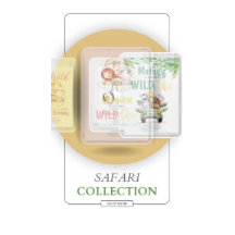 Twee Wild Safari Lion Giraffe Birthday