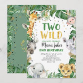 TWEE WILD Safari Oerwouden Kaart (Voorkant / Achterkant)