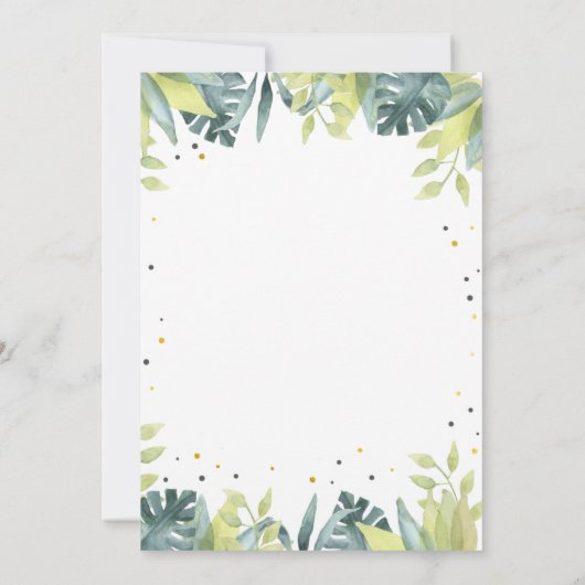 Twee Wild Safari Party Dieren Jongen Tweede Verjaa Kaart (Achterkant)