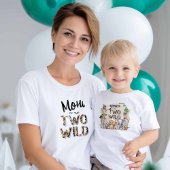 Twee wild, Safari Theme 2e verjaardag Moeder's T-s T-shirt