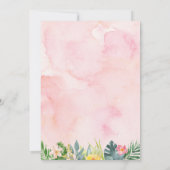 Twee Wild Tropical Safari Oerwoud Girl Birthday Kaart (Achterkant)