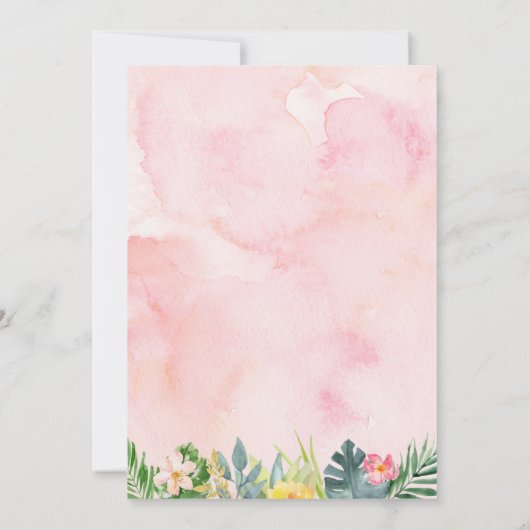 Twee Wild Tropical Safari Oerwoud Girl Birthday Kaart (Achterkant)