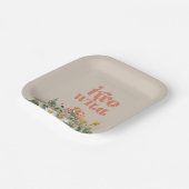 Twee Wild Wildflower Party Paper Borden Papieren Bordje (Gebogen)
