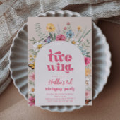 Twee Wild Wildflower Uitnodiging