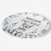 Twee Wild wolf thema verjaardagsfeestje servies Papieren Bordje (Gekanteld)