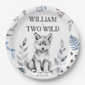 Twee Wild wolf thema verjaardagsfeestje servies Papieren Bordje (Voorkant)
