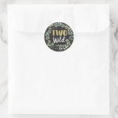 Twee Wild Woodland Birthday Stickers voor labels (Tas)