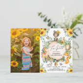 Twee Wild | Zonnebloembos 2e verjaardag Kaart (Staand voorkant)