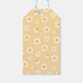 Twee Wilde 2de verjaardag Boho Retro Daisy Cadeaulabel (Achterkant)
